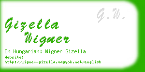 gizella wigner business card